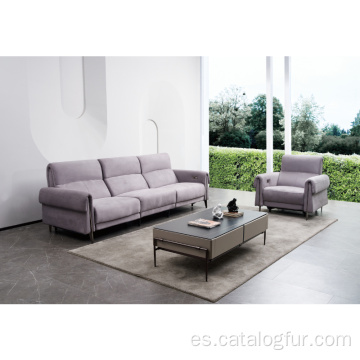 Sofá de tela lavable simple de estilo nórdico, muebles de sala de estar, diseños de conjunto de sofás de 2 plazas